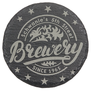 Slate 4" Round Coaster