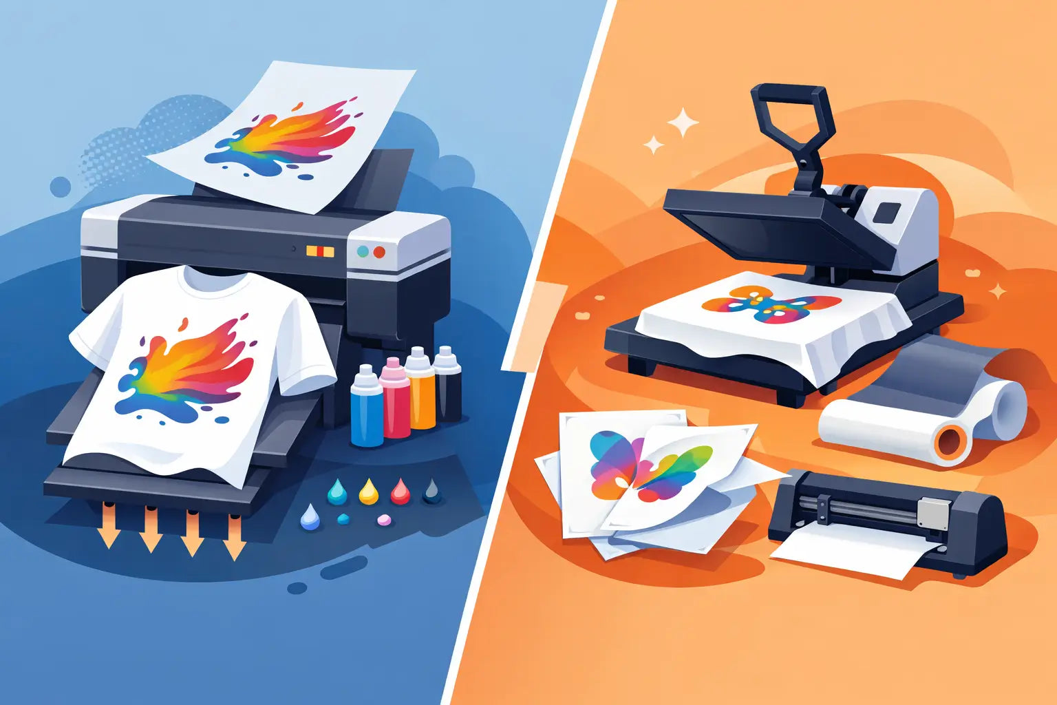 DTF Versus Printable HTV for Apparel Orders