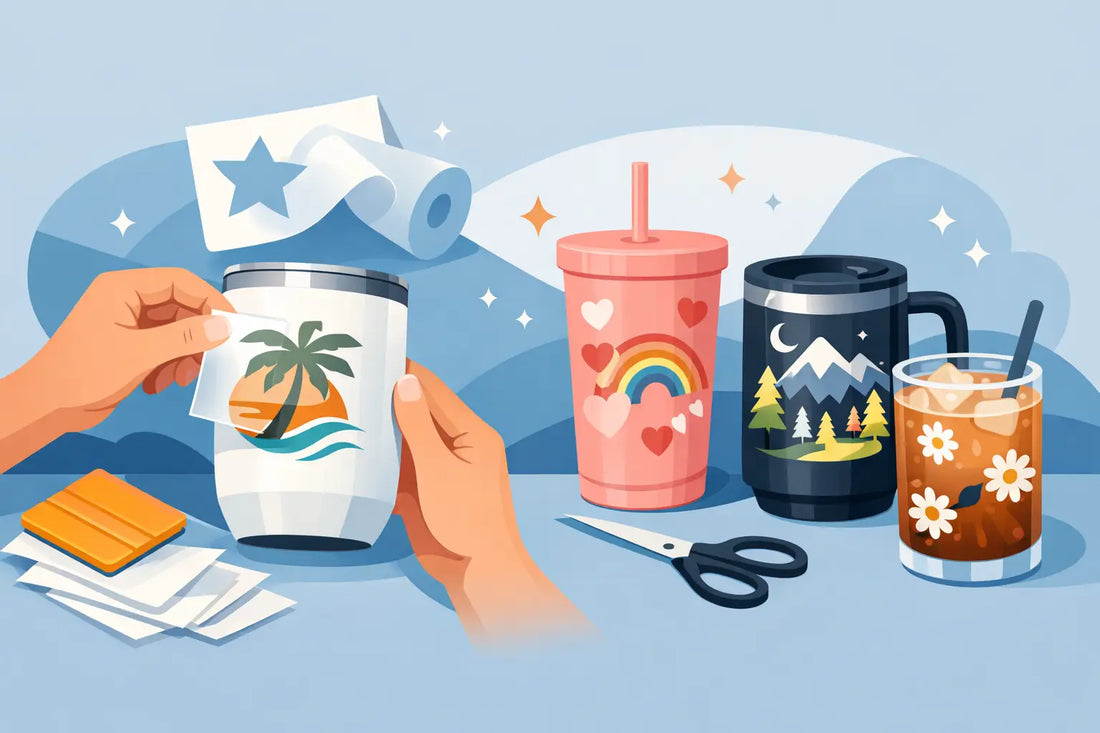 Custom Cup Decal Transfers That Stick and Sell