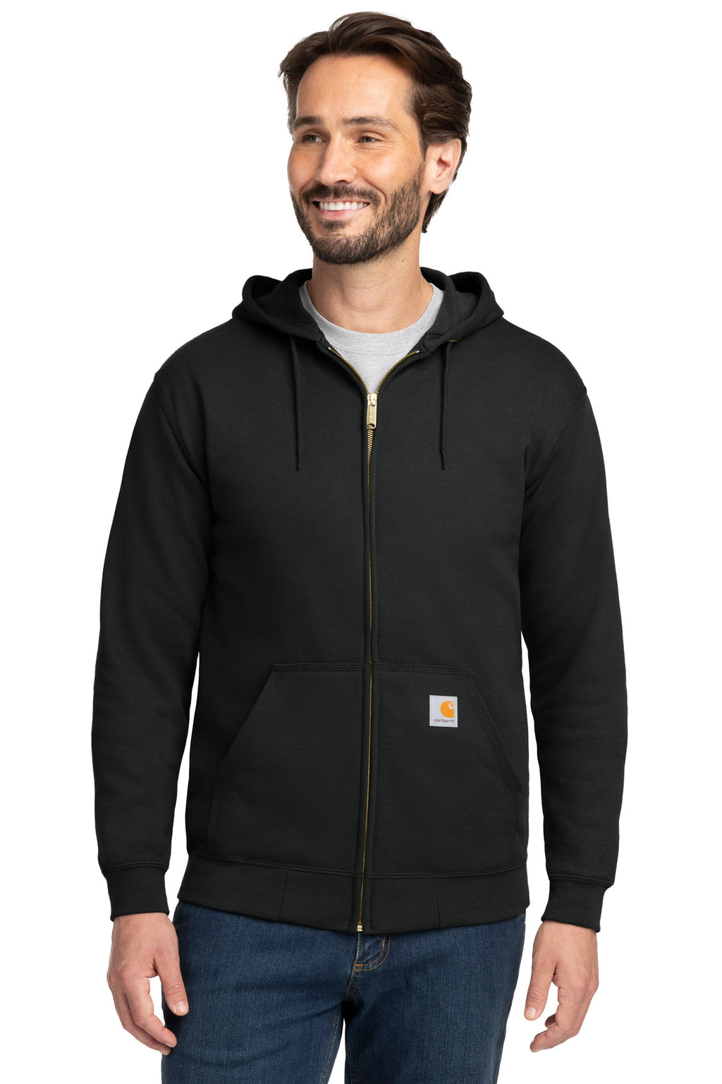 Carhartt ® Midweight Hooded Zip-Front Sweatshirt. CTK122