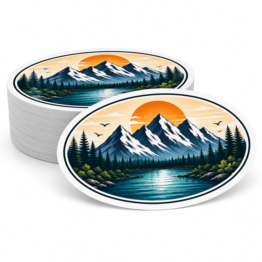 Custom Oval Stickers