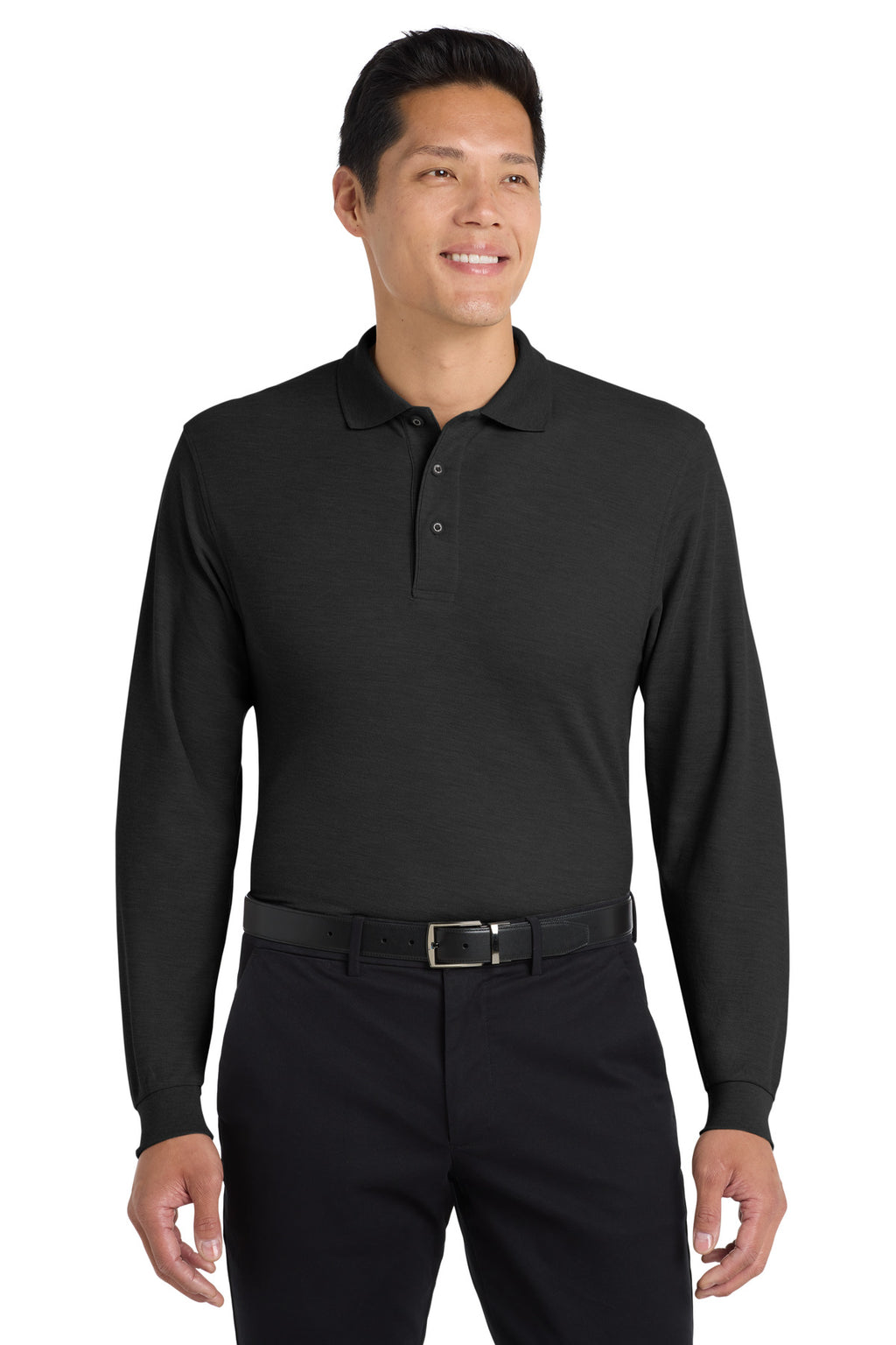 Port Authority® Silk Touch™ Long Sleeve Polo.  K500LS