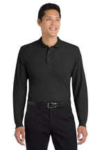 Port Authority® Silk Touch™ Long Sleeve Polo.  K500LS