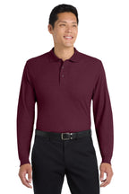 Port Authority® Silk Touch™ Long Sleeve Polo.  K500LS