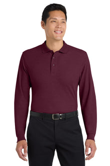 Port Authority® Silk Touch™ Long Sleeve Polo.  K500LS