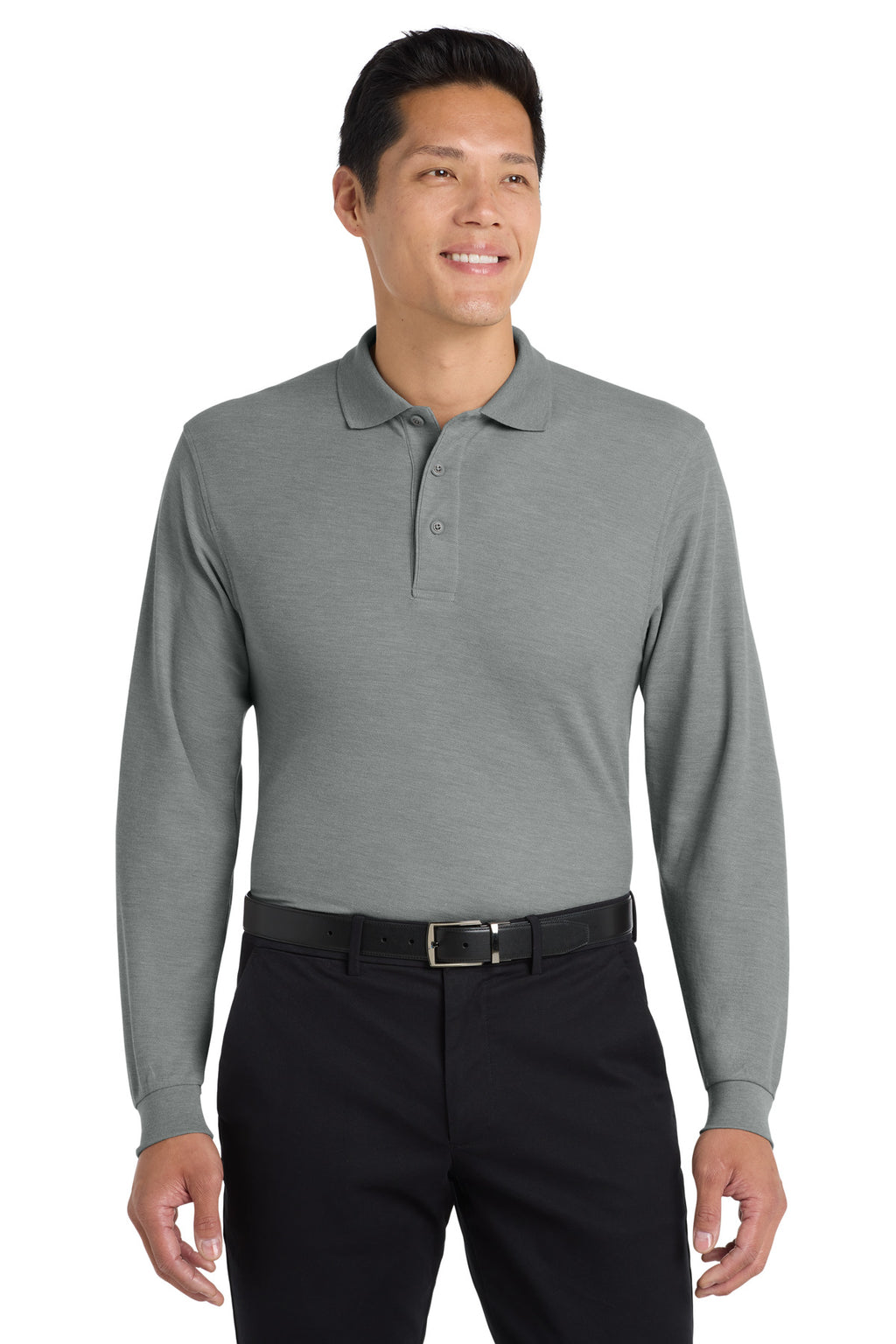 Port Authority® Silk Touch™ Long Sleeve Polo.  K500LS