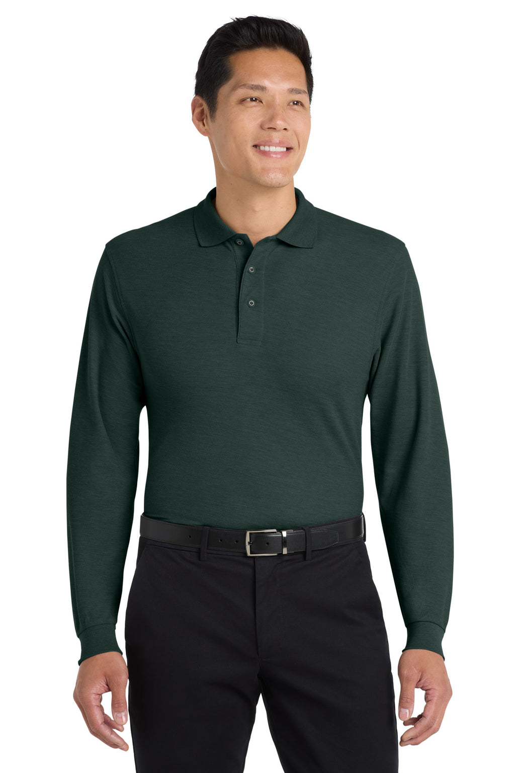Port Authority® Silk Touch™ Long Sleeve Polo.  K500LS