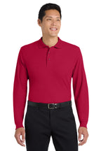Port Authority® Silk Touch™ Long Sleeve Polo.  K500LS