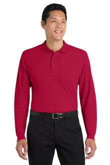 Port Authority® Silk Touch™ Long Sleeve Polo.  K500LS
