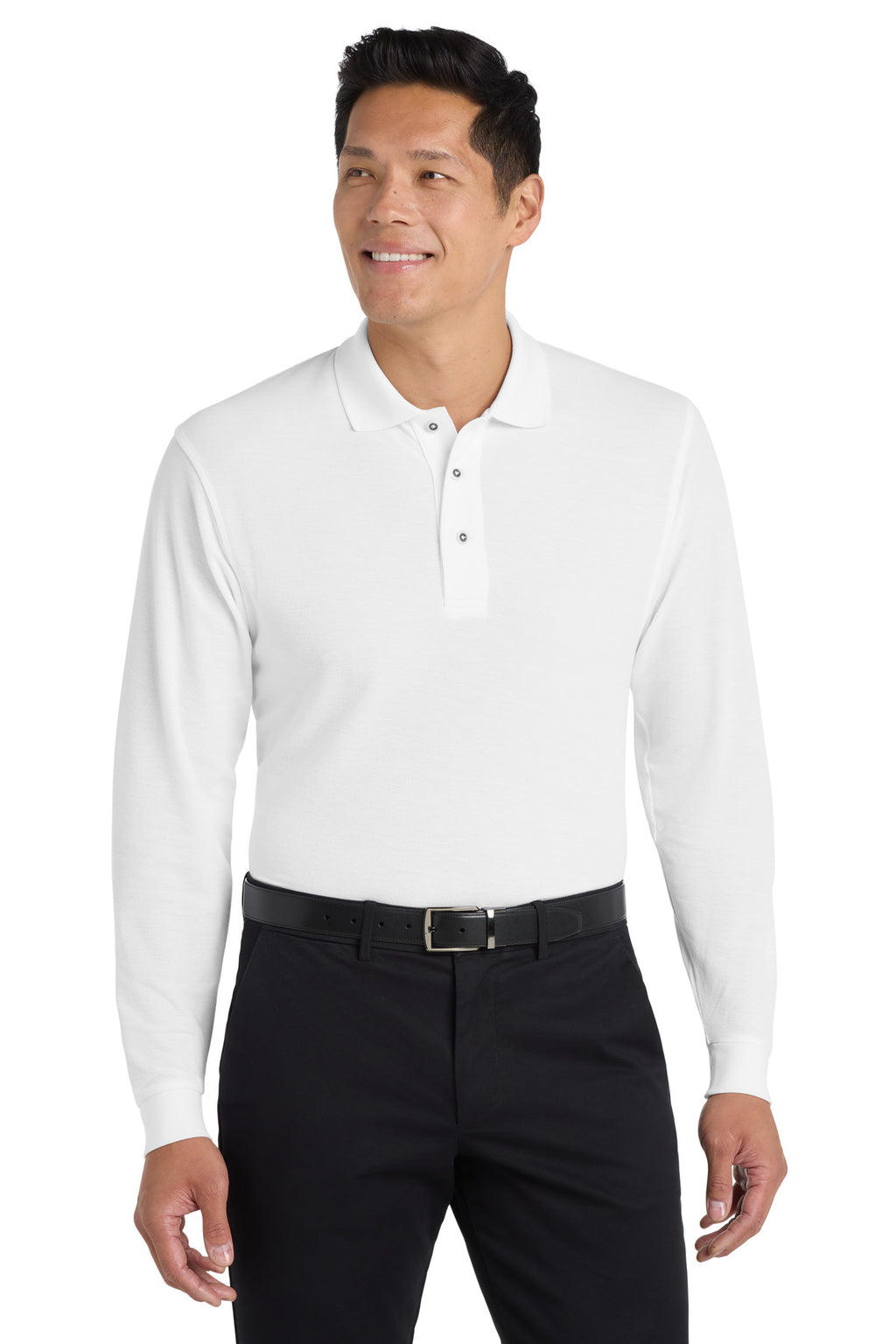 Port Authority® Silk Touch™ Long Sleeve Polo.  K500LS