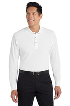 Port Authority® Silk Touch™ Long Sleeve Polo.  K500LS