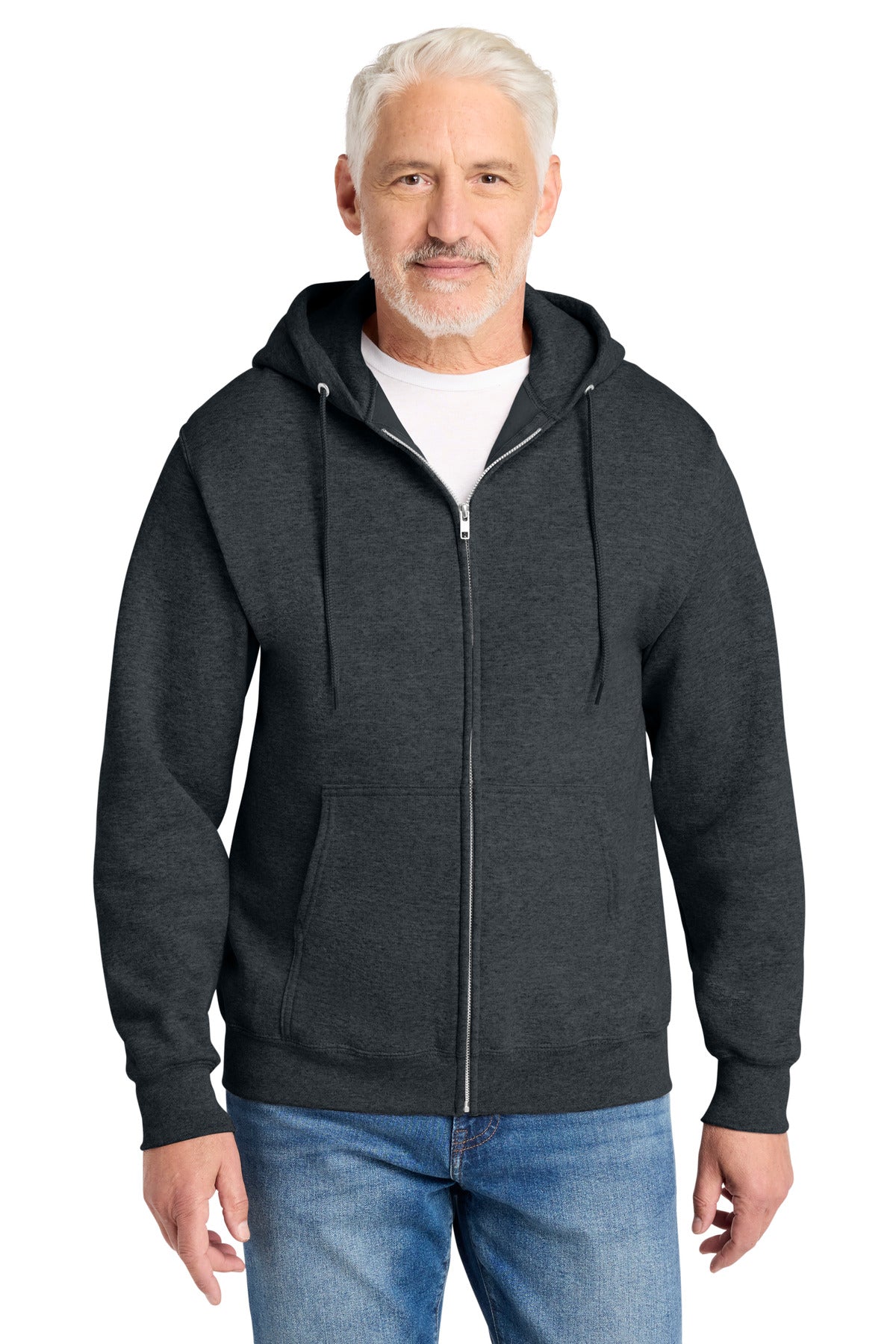 Port & Co® Core Fleece Full-Zip Hooded Sweatshirt. PC78ZH