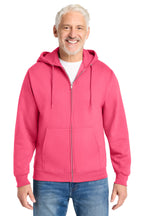 Port & Co® Core Fleece Full-Zip Hooded Sweatshirt. PC78ZH