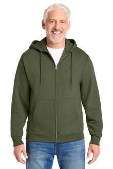 Port & Co® Core Fleece Full-Zip Hooded Sweatshirt. PC78ZH