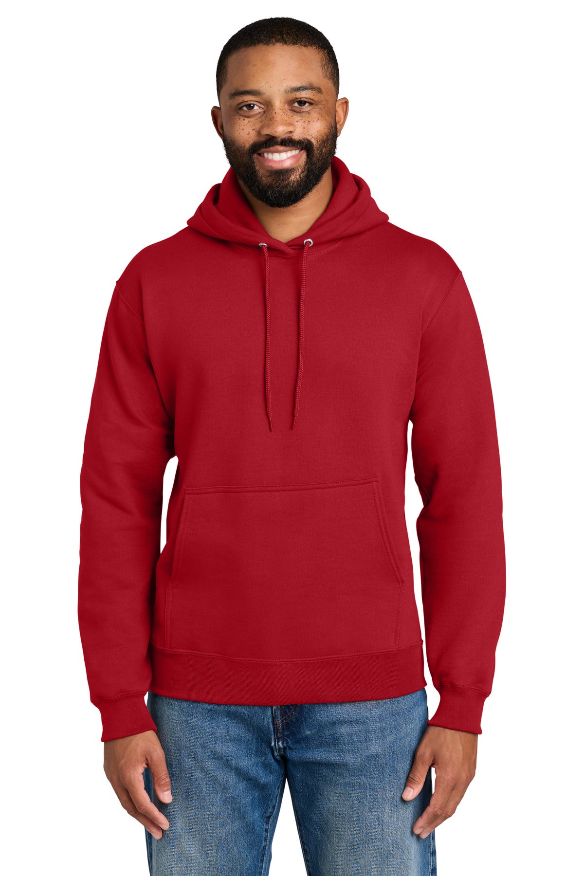 Port & Co® Essential Fleece Pullover Hooded Sweatshirt.  PC90H