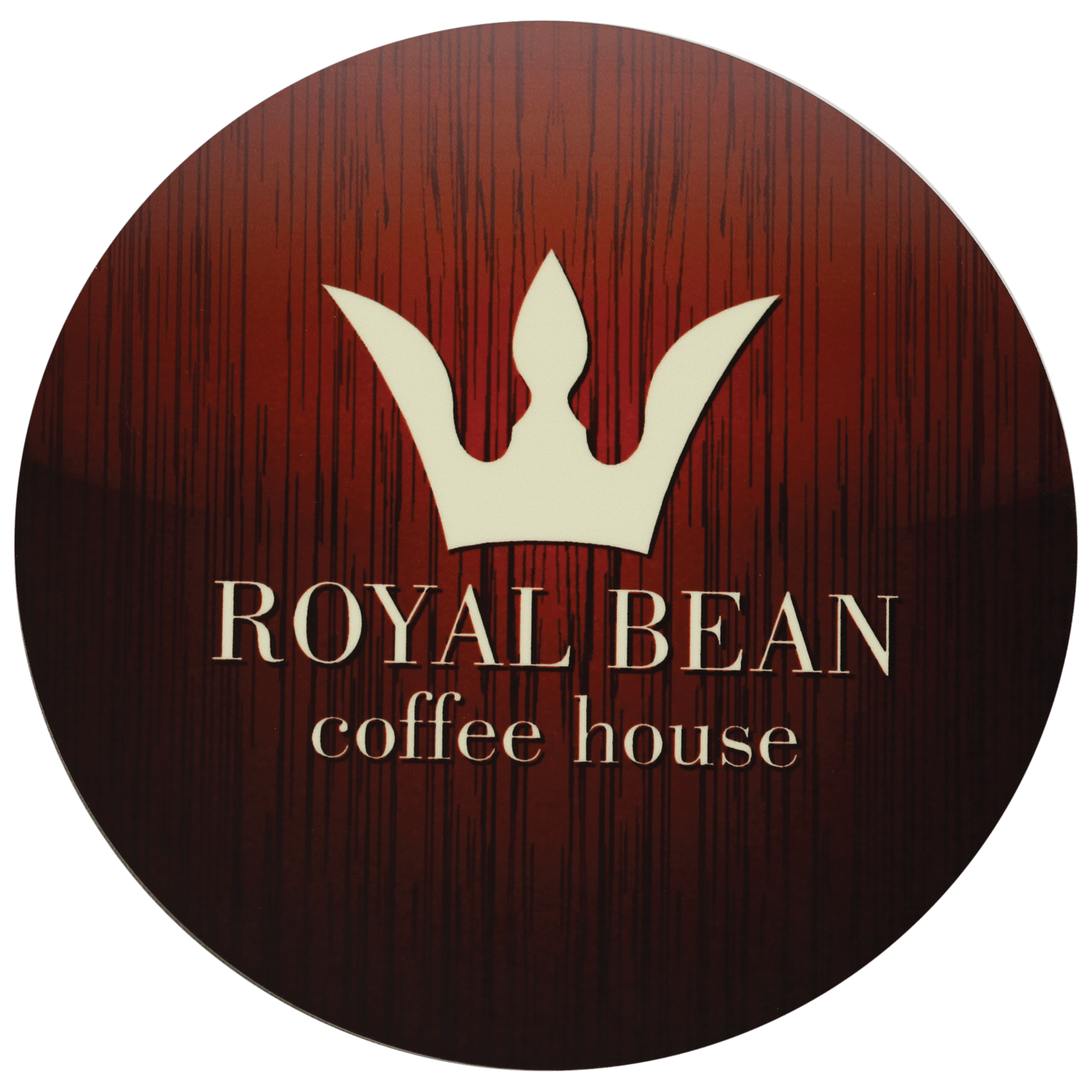 3.75" Gloss White Unisub MDF Round Coaster with Cork Back