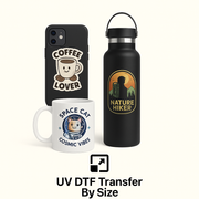 UV DTF 3D PermaStickers by Size