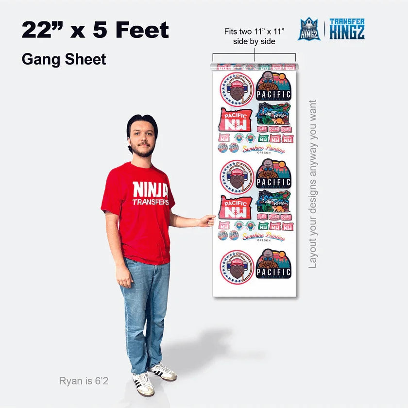 Buy & Build Custom DTF Gang Sheets Online, Fast, Easy & Bulk Orders