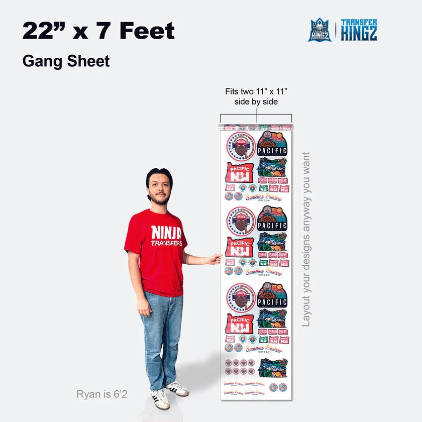 Buy & Build Custom DTF Gang Sheets Online, Fast, Easy & Bulk Orders