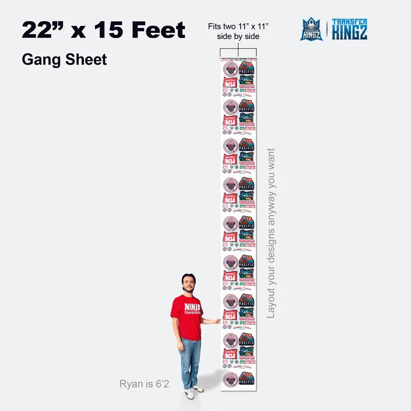 Buy & Build Custom DTF Gang Sheets Online, Fast, Easy & Bulk Orders