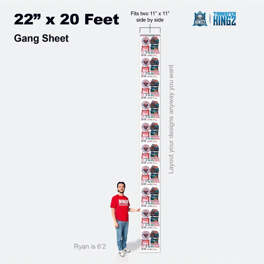 Buy & Build Custom DTF Gang Sheets Online, Fast, Easy & Bulk Orders