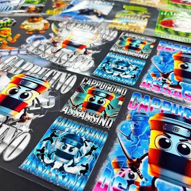 Custom UV DTF Gang Sheets – Waterproof Stickers for Cups, Glass, Packaging & Hard Surfaces (Fast Shipping)