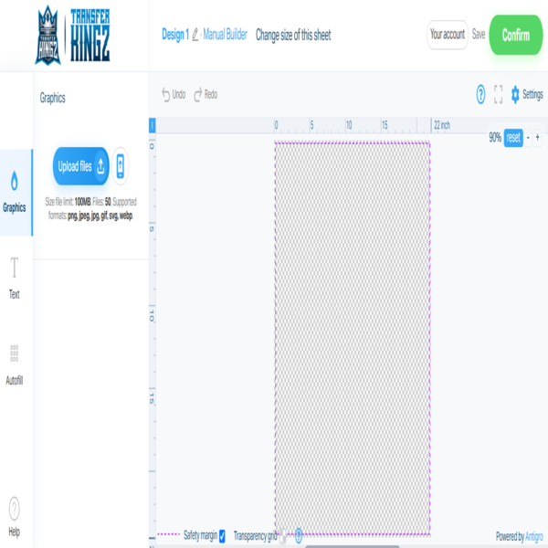 UV DTF Gang Sheet Builder Online Builder